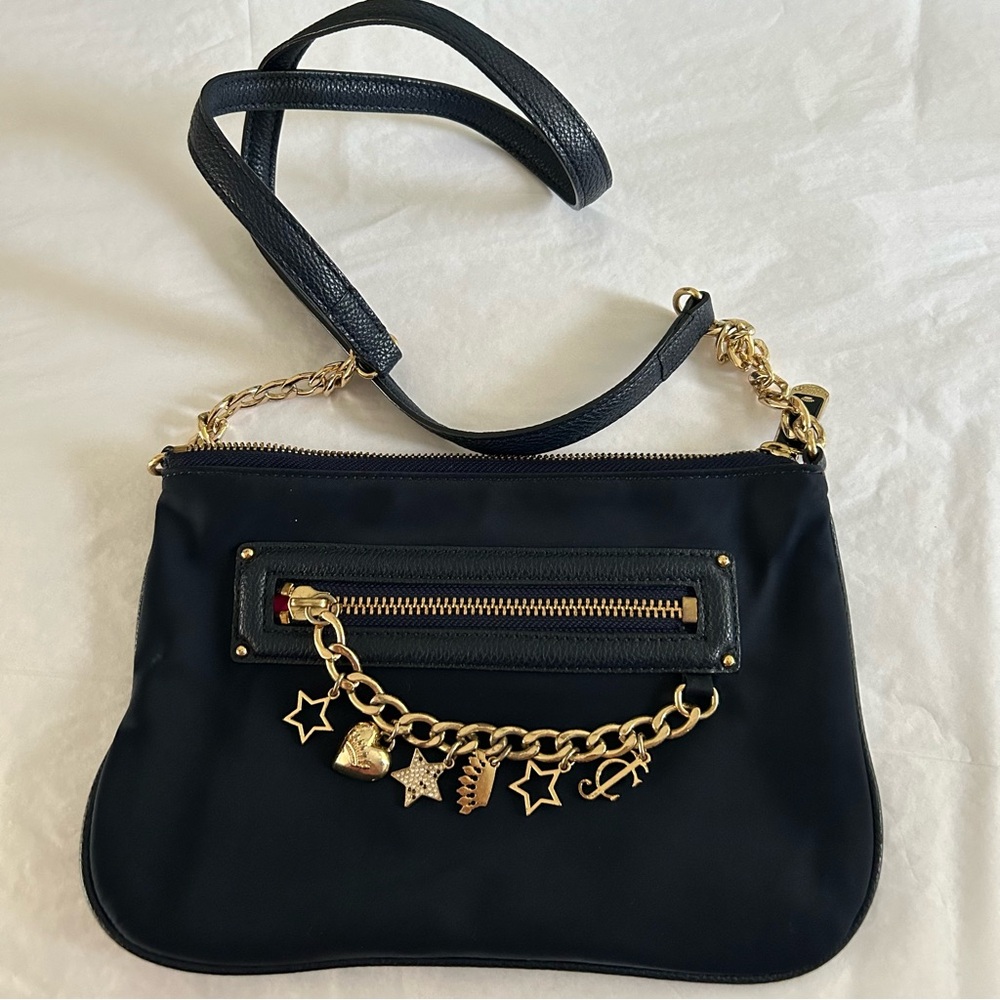 Juicy Couture Y2K Chain Crossbody Shoulder Handbag Purse Bag Charms 90s